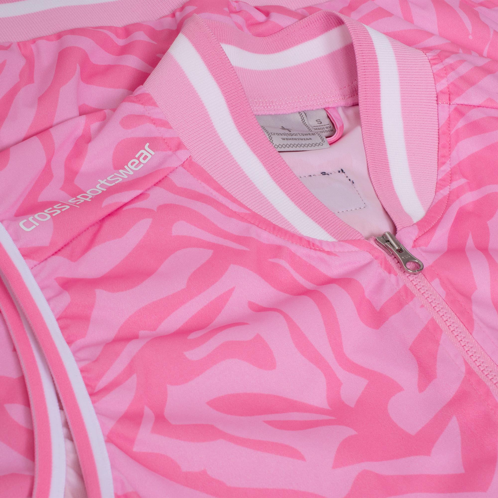 Cross Storm Lightweight Ladies Golf Vest Pink Zebra